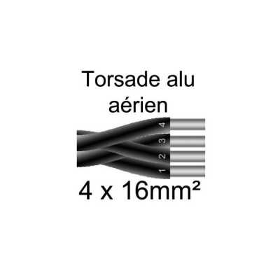 CABLE AERIEN ALU TORSADE 4X16 T500