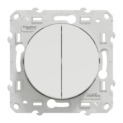 ODACE BLANC DOUBLE POUSSOIR A FERMETURE