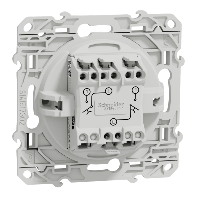 ODACE BLANC DOUBLE POUSSOIR A FERMETURE