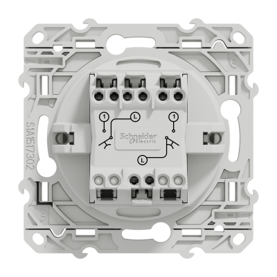 ODACE BLANC DOUBLE POUSSOIR A FERMETURE