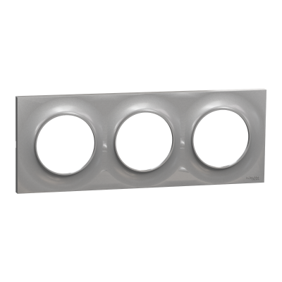 ODACE STYL PLAQUE ALU 3 POSTES ENTRAXE 71MM