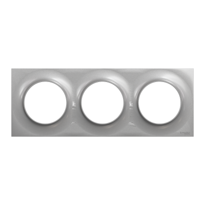 ODACE STYL PLAQUE ALU 3 POSTES ENTRAXE 71MM