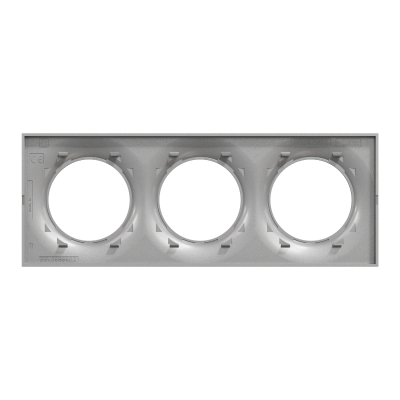 ODACE STYL PLAQUE ALU 3 POSTES ENTRAXE 71MM