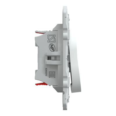 OVALIS BLANC DOUBLE POUSSOIR A FERMETURE 10A