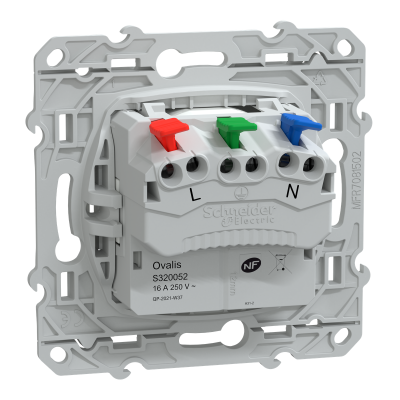 OVALIS BLANC PC 10/16 2P+T AFFLEURANTE 