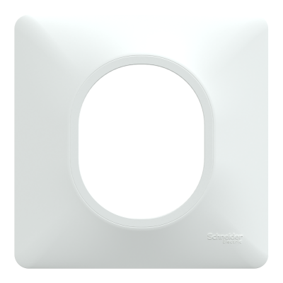 OVALIS BLANC PLAQUE 1 POSTE