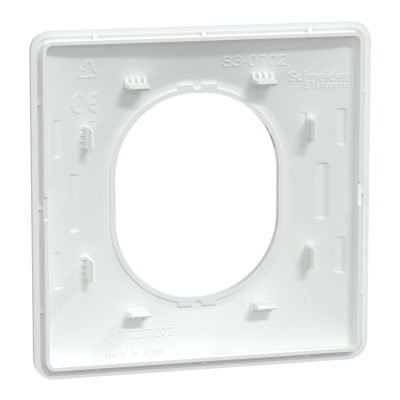 OVALIS BLANC PLAQUE 1 POSTE