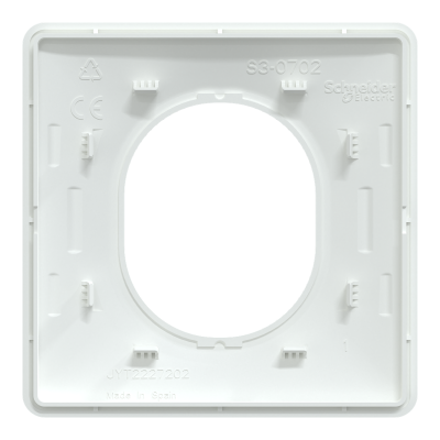 OVALIS BLANC PLAQUE 1 POSTE