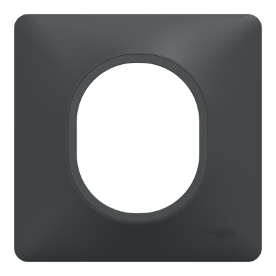 OVALIS ANTHRACITE PLAQUE 1 POSTE