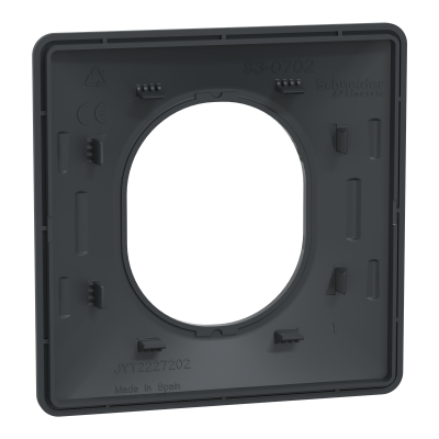 OVALIS ANTHRACITE PLAQUE 1 POSTE