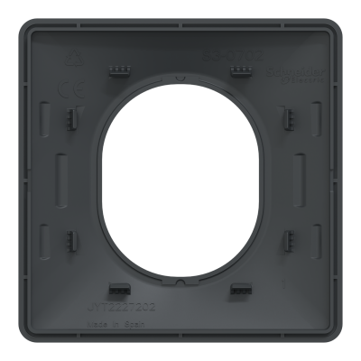 OVALIS ANTHRACITE PLAQUE 1 POSTE