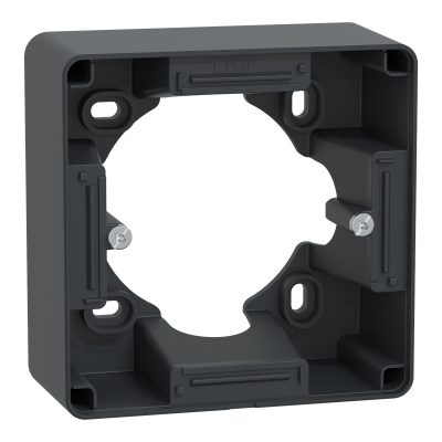 OVALIS ANTHRACITE BOITE POUR MONTAGE EN SAILIE 1 POSTE