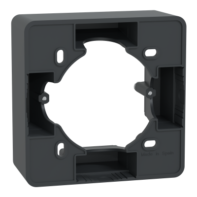 OVALIS ANTHRACITE BOITE POUR MONTAGE EN SAILIE 1 POSTE