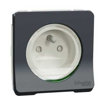 MUREVA ANTHRACITE COMPOSABLE PC 16A+T IP55 IK07