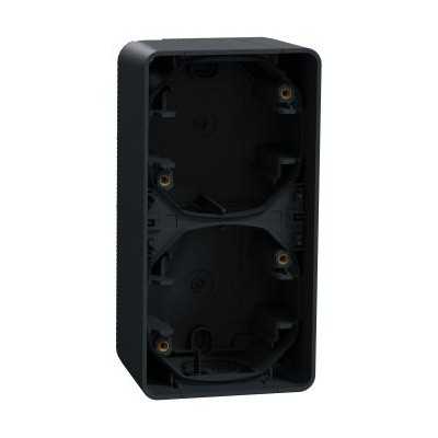 MUREVA ANTHRACITE COMPOSABLE SAILLIE BOITIER 2P VERTIVAL IP55 IK07