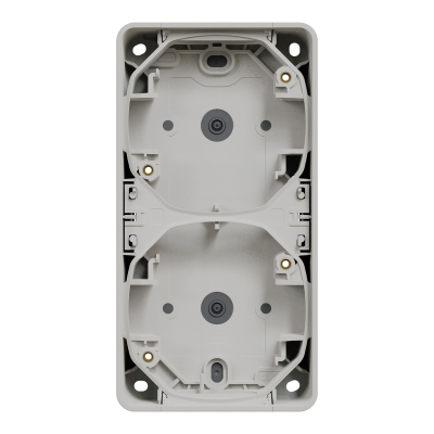 MUREVA BLANC COMPOSABLE SAILLIE BOITIER 2P VERTIVAL IP55 IK07