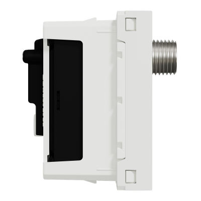 NEW UNICA BLANC PRISE TV/FM/SAT 1 CABLE 2M