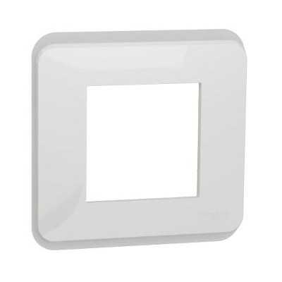 NEW UNICA PRO BLANC PLAQUE 1 POSTE (2 modules)