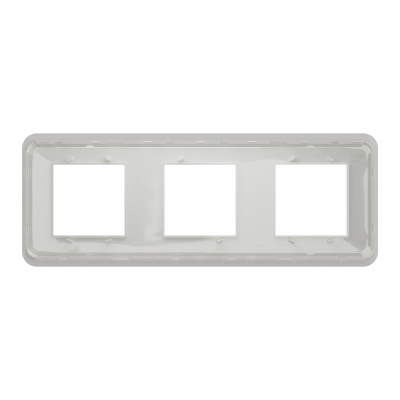 NEW UNICA PRO BLANC PLAQUE 3 POSTES (3 x 2 modules)