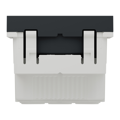 NEW UNICA ANTHRACITE PC 2P+T 16A 250V 2M 90°