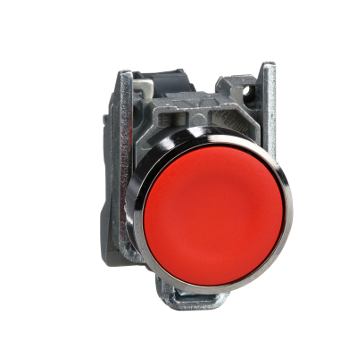 BOUTON POUSSOIR A IMPULSION Ø22 ROUGE 1O
