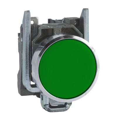 BOUTON POUSSOIR A IMPULSION Ø22 VERT 1F