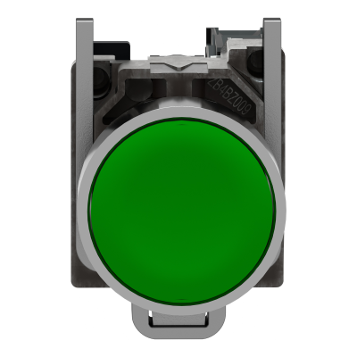 BOUTON POUSSOIR A IMPULSION Ø22 VERT 1F