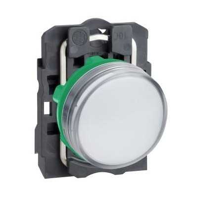 VOYANT ROND HARMONY XB5 BLANC LED 230V IP66 Ø22