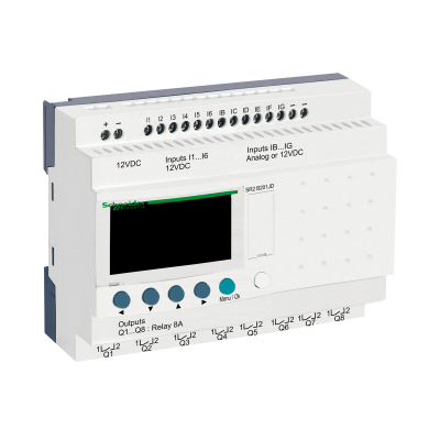 ZELIO LOGIC - RELAIS INTELLIGENT COMPACT 20 E/S 12VCC - HORLOGE - AFF