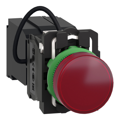 VOYANT ROND HARMONY XB5 ROUGE LED ALIM TRANSFO 400V Ø22