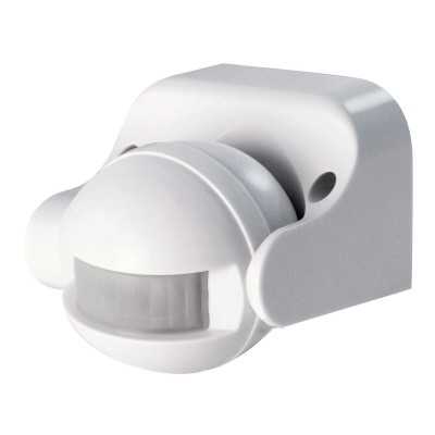 DETECTEUR DE MOUVEMENT 180° IP44 DETECTION 12M BLANC