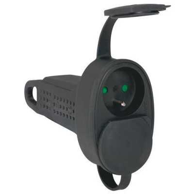 FICHE F.CAOUTCHOUC DOUBLE 2P+T 16A LEGRAND