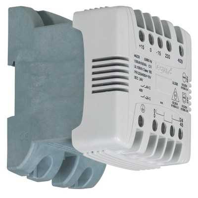 TRANSFO DE DE ET SECU PRIMAIRE 230/400V - SECONDAIRE 24/48VAC 160VA