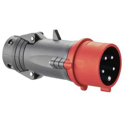 HYPRA FICHE MOBILE DROITE IP44 16A - 380-415VAC 3P+N+T PLASTIQUE