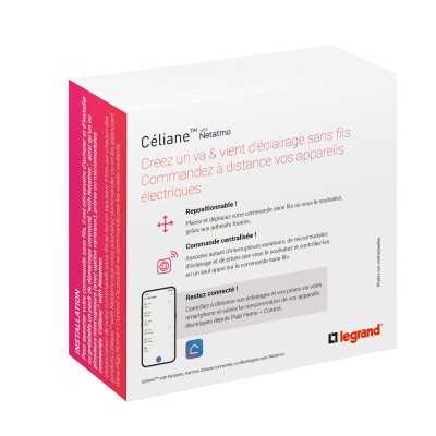 CELIANE WITH NETATMO BLANC COMMANDE SANS FIL s/plaque