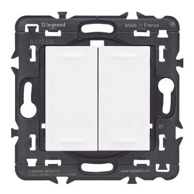 MOSAIC WITH NETATMO BLANC COMMANDE DOUBLE SANS FIL / SANS PILE