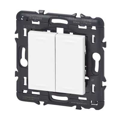 MOSAIC WITH NETATMO BLANC COMMANDE DOUBLE SANS FIL / SANS PILE