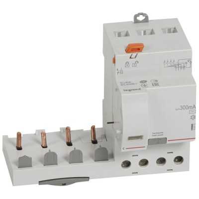 BLOC DIFF DX³ 4P 63A AC 300mA POUR DISJ.1 MODULE PAR POLE - VIS