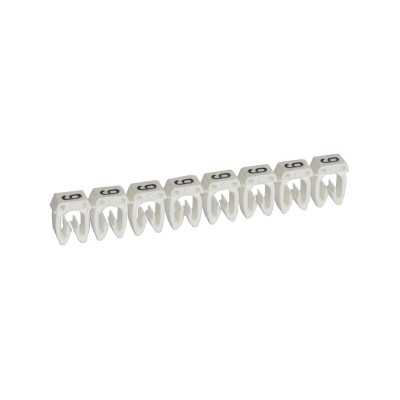 REPERE CAB3 CHIFFRE 9 FOND BLANC FIL 1,5~2,5mm² (Réglette x30 pcs)