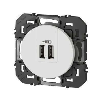 DOOXIE CHARGEUR USB 2 x Type A 3A 15W BLANC