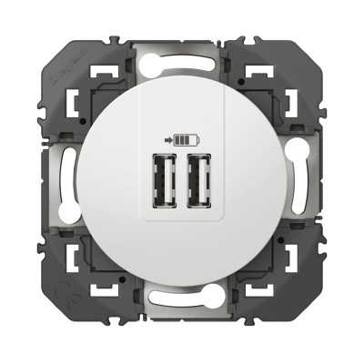 DOOXIE CHARGEUR USB 2 x Type A 3A 15W BLANC