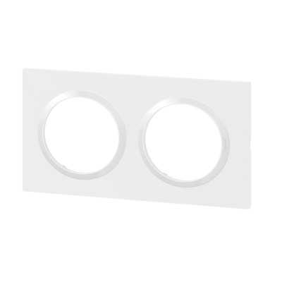 DOOXIE PLAQUE 2 POSTES BLANC