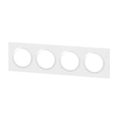 DOOXIE PLAQUE 4 POSTES BLANC
