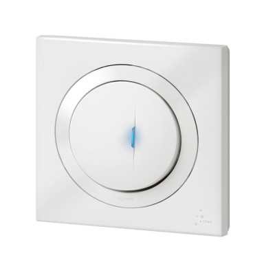 DOOXIE ONE POUSSOIR LUMINEUX 6A BLANC IP44 COMPLET