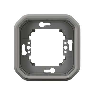 PLEXO GRIS SUPPORT ENCASTRE 1 POSTE - COMPOSABLE