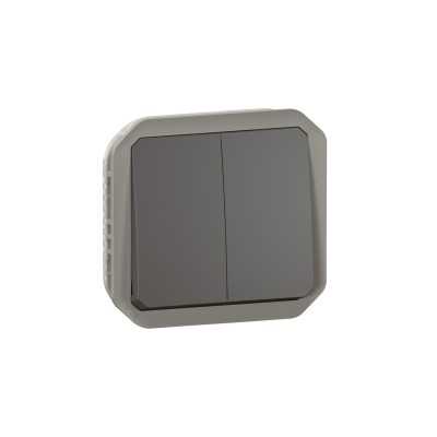PLEXO ANTHRACITE COMMANDE DOUBLE IP55 IK08 - COMPOSABLE