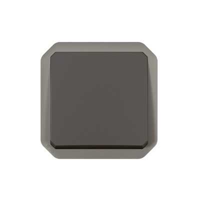 PLEXO ANTHRACITE POUSSOIR NO 10A IP55 IK08 - COMPOSABLE