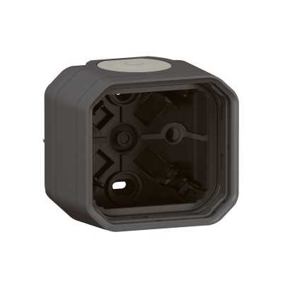 PLEXO ANTHRACITE BOITIER SAILLIE 1 POSTE - COMPOSABLE