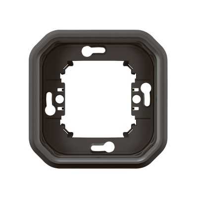 PLEXO ANTHRACITE SUPPORT ENCASTRE 1 POSTE - COMPOSABLE