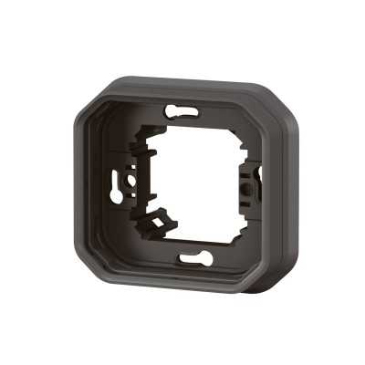 PLEXO ANTHRACITE SUPPORT ENCASTRE 1 POSTE - COMPOSABLE